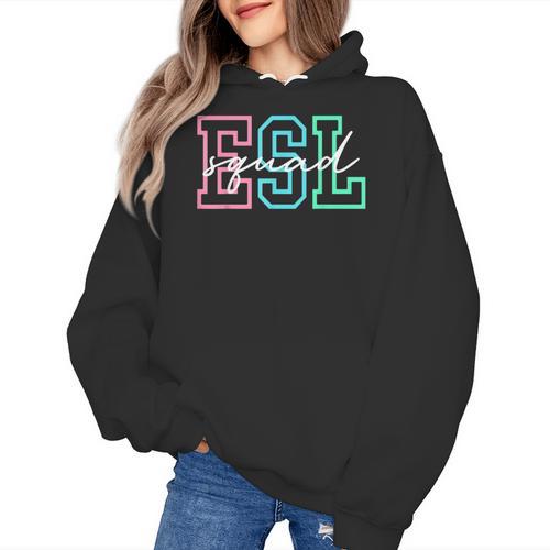 ESL Squad Teacher English As A Second Language Women's Hoodie - teacherstshirts.com AU