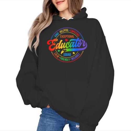 Exceptional Educator Squad Special Education Teacher Autism Women's Hoodie - teacherstshirts.com CA