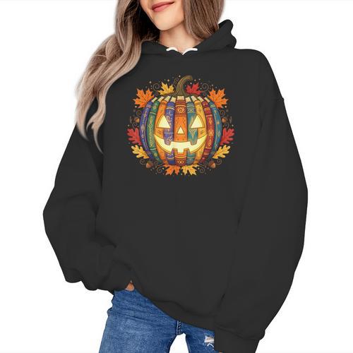 Fall Pumpkin Book Lover Spooky Librarian Teacher Halloween Women's Hoodie - teacherstshirts.com AU