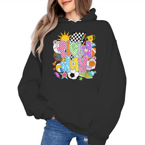 Field Day Fun Day Let The Games Begin Field Trip Teacher Kid Women's Hoodie - teacherstshirts.com CA