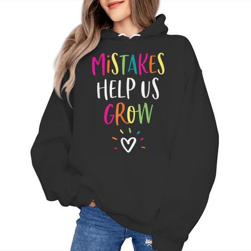 Growth Mindset Positive Back To School Teacher Student Women's Hoodie - teacherstshirts.com DE