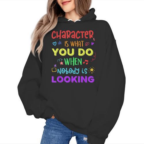 Growth Mindset Teacher Positive Message Inspirational Quote Women's Hoodie - teacherstshirts.com CA