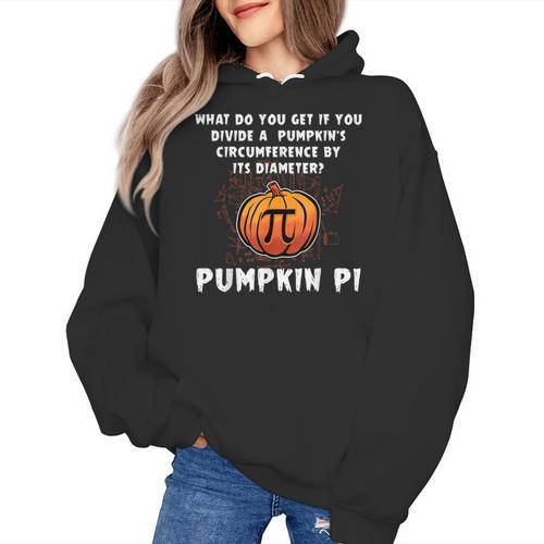 Halloween Pumpkin Pi Math Geometry Teachers Students For Men Women Kids Women's Hoodie - teacherstshirts.com DE