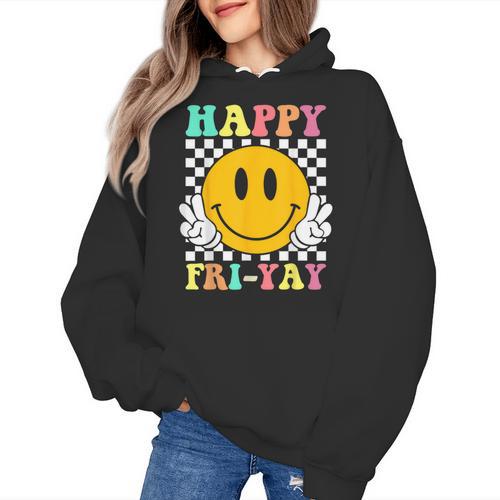 Happy Fri-Yay Teacher Friday Weekend School Women's Hoodie - teacherstshirts.com DE