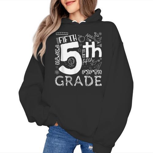 Hello 5th Grade Here I Come Teacher Fifth Grade Boys Girls Women's Hoodie - teacherstshirts.com UK