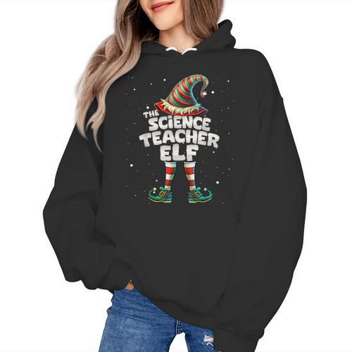 I'm The Science Teacher Elf Family Matching Group Christmas Women's Hoodie - teacherstshirts.com DE