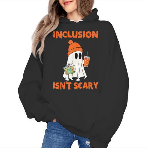 Inclusion Isn't Scary Shirt Halloween SLP Sped Teacher Women's Hoodie - teacherstshirts.com AU