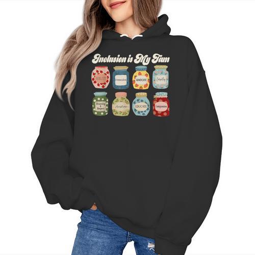 Inclusion Is My Jam Neurodiversity Special Education Teacher Women's Hoodie - teacherstshirts.com AU