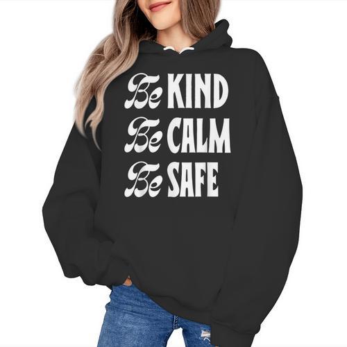 Be Kind Be Calm Be Safe Awareness For Teachers For Men Women Kids Women's Hoodie - teacherstshirts.com