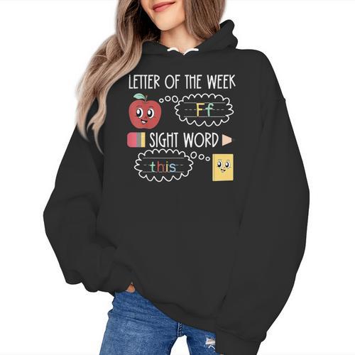 Letter Of The Week Ff Sight Word Teacher Squad Women's Hoodie - teacherstshirts.com