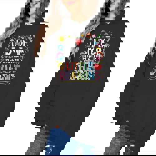 I Love My Job For All The Little Reasons Teacher Women&#x27;s Hoodie - teacherstshirts.com