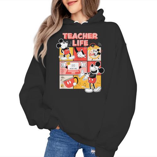 Mickey Mouse Teacher Life Women's Hoodie - teacherstshirts.com AU