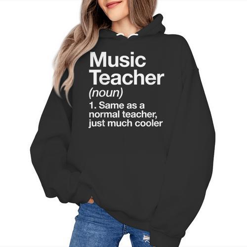 Music Teacher Definition Back To School First Day Women's Hoodie - teacherstshirts.com AU