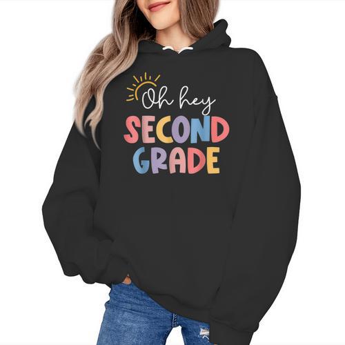 Oh Hey Second Grade First Day Of Teacher Girls Boys Kids Women's Hoodie - teacherstshirts.com AU