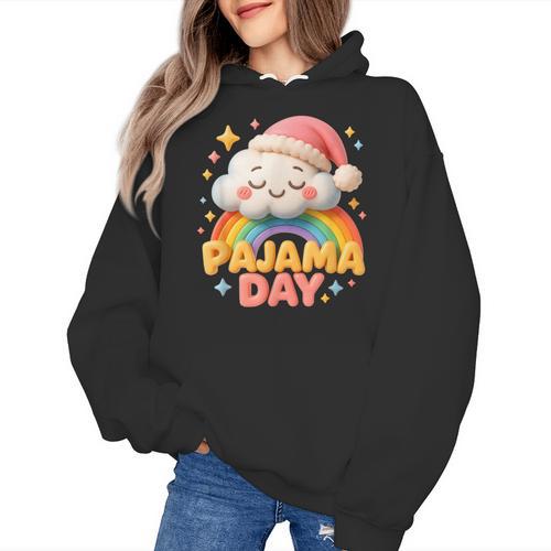 Pajama Day School Spirit Week Sleepy Cloud Teacher Student Women's Hoodie - teacherstshirts.com UK