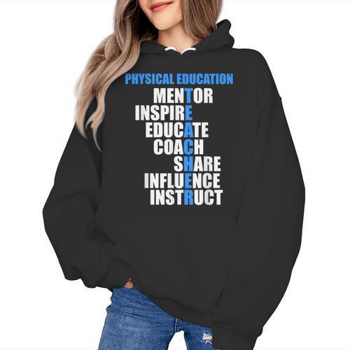 PE Physical Education Teacher For PE Teacher Women's Hoodie - teacherstshirts.com AU