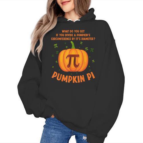 Pumpkin Pie Pi Math Teacher Shirt Halloween Men Adult Women's Hoodie - teacherstshirts.com AU