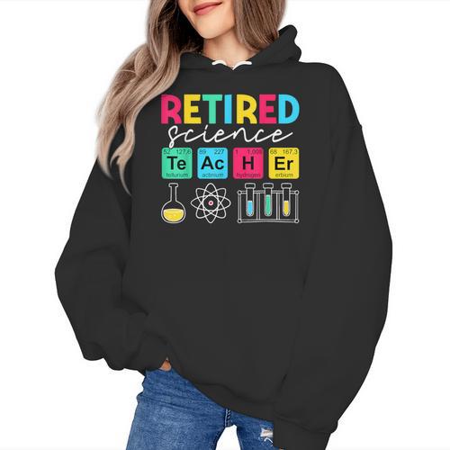 Retired Science Teacher Periodic Table Teacher Life Women's Hoodie - teacherstshirts.com AU