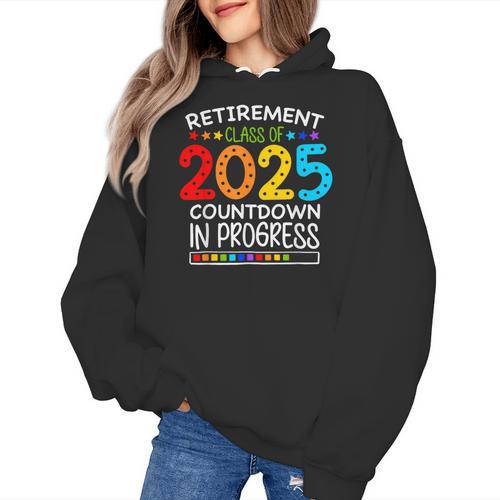Retirement Class Of 2025 Teacher Countdown Loading Teacher Women's Hoodie - teacherstshirts.com DE