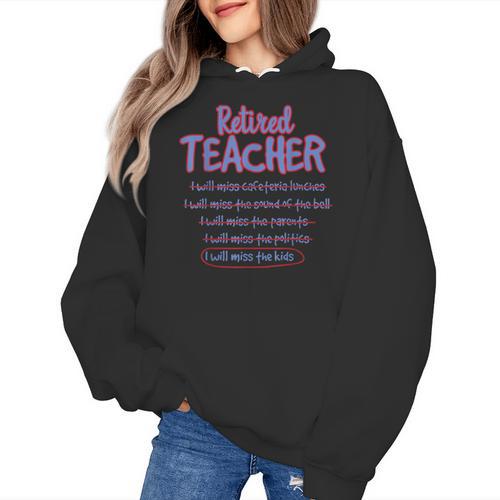 Retiring Teacher Tshirt For Retired Teachers For Men Women Women's Hoodie - teacherstshirts.com AU