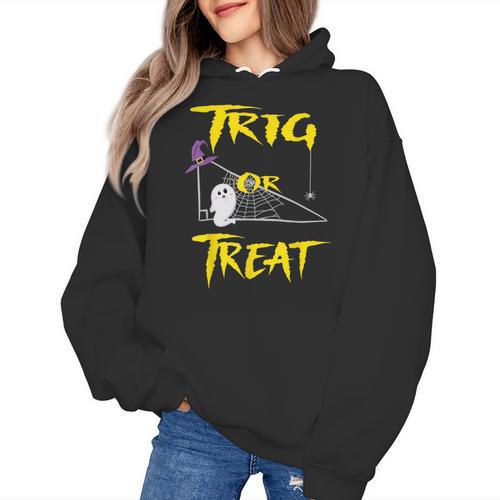 School Math Teacher Halloween 2022 Trig Or Treat Shirt Women's Hoodie - teacherstshirts.com DE