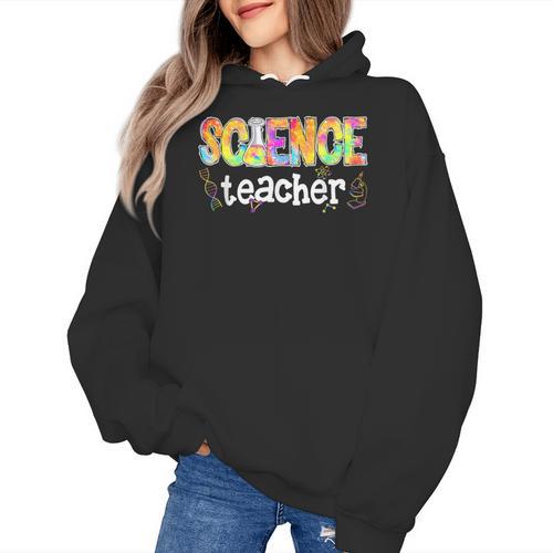 Science Teacher Tie Dye Science Teaching Back To School Women's Hoodie - teacherstshirts.com AU