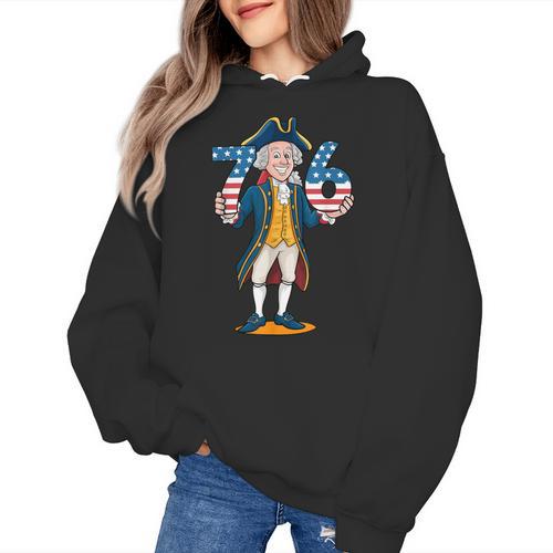 Six Seven 6 7 7 6 George Washington Teacher American Women's Hoodie - teacherstshirts.com UK