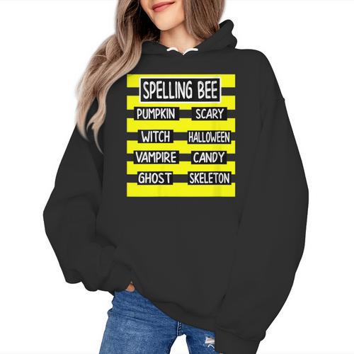 Spelling Bee Pun Halloween Costume For Teachers Women's Hoodie - teacherstshirts.com