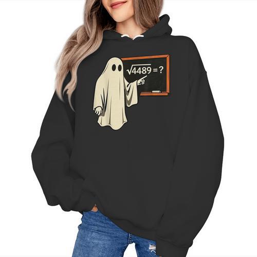 Square Root 67 Ghost Math Teacher 4489 Meme Halloween Women's Hoodie - teacherstshirts.com AU