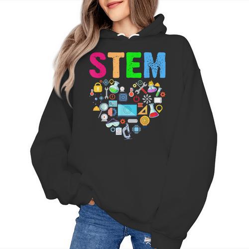 STEM Science Technology Engineering Math Teacher Women's Hoodie - teacherstshirts.com