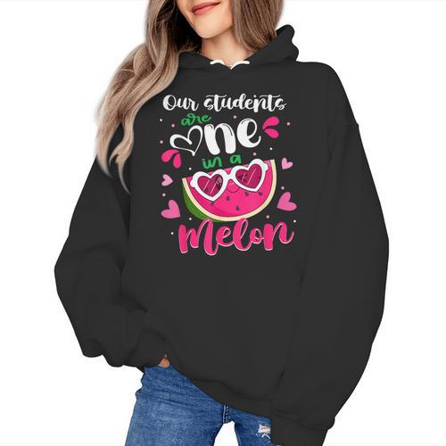 Our Students Are One In A Melon Teacher Watermelon Summer Women's Hoodie - teacherstshirts.com UK