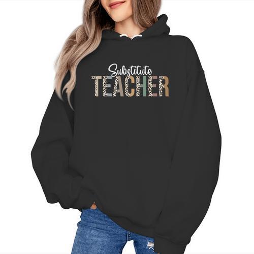 Substitute Teacher Supplies For Teachers Leopard For Men Women Women's Hoodie - teacherstshirts.com