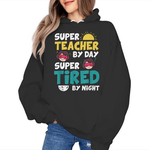 Super Hero Teacher Superheroes Women's Hoodie - teacherstshirts.com