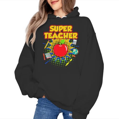 Superhero Teacher Appreciation Teaching Tee Women's Hoodie - teacherstshirts.com AU