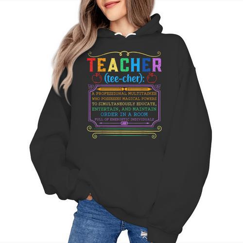 Teacher Definition Teaching School Teacher Women's Hoodie - teacherstshirts.com AU