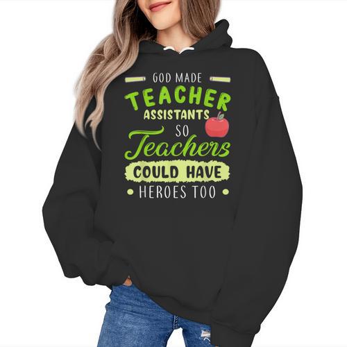 Teacher Teaching Assistant Aide Hero Women's Hoodie - teacherstshirts.com UK
