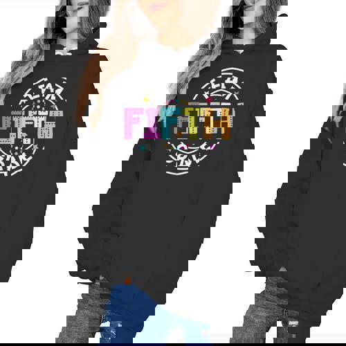 Team Fifth Grade Teacher Back To School 5th Grade Squad Kids Women&#x27;s Hoodie - teacherstshirts.com