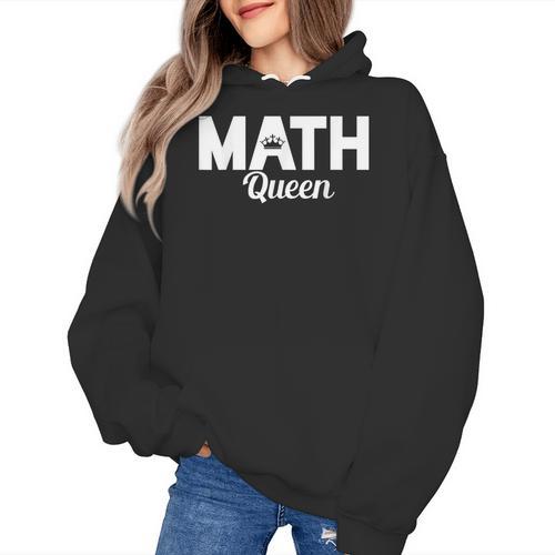TeeArt Math Mathematics Queen Math Teacher Women's Hoodie - teacherstshirts.com AU