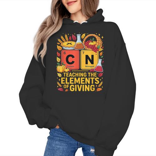 Thanksgiving 67 Meme Science Teacher Periodic Table Women Women's Hoodie - teacherstshirts.com AU
