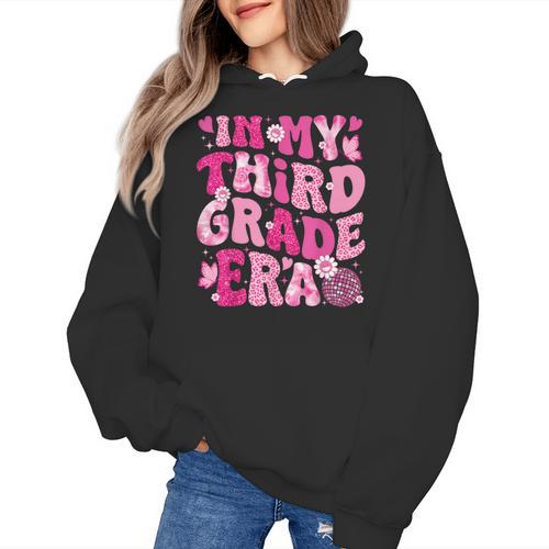 In My Third Grade Era Teachers Women Back To School Girls Women's Hoodie - teacherstshirts.com AU