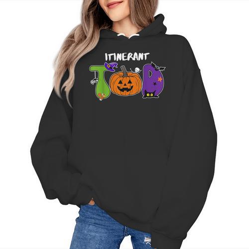 TOD Itinerant Teacher Of The Deaf Halloween ASL Interpreters Women's Hoodie - teacherstshirts.com
