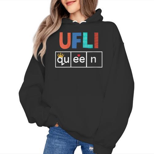 UFLI Queen Science Of Reading Literacy Teacher Appreciation Women's Hoodie - teacherstshirts.com AU