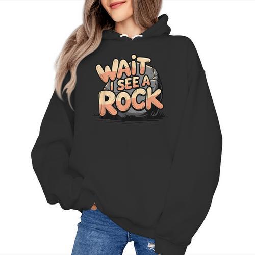 Wait I See A Rock Geology Teacher Women's Hoodie - teacherstshirts.com UK