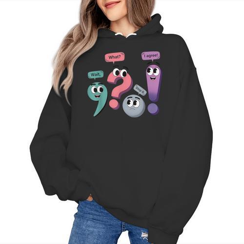 Wait What Stop It I Agree Grammar English Teacher Women's Hoodie - teacherstshirts.com DE