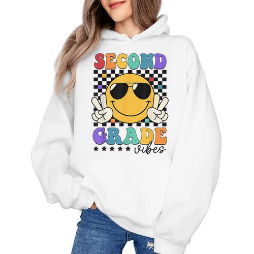 2nd Grade Teacher Shirts First Day Second Grade Shirt Girls Women's Hoodie - teacherstshirts.com AU
