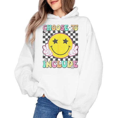Choose To Include Special Education Teacher Autism Awareness Women's Hoodie - teacherstshirts.com DE
