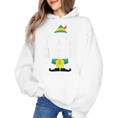 Duble2t I Just Like To Teach Teachings My Favorite Elf Teacher -Adults & -Kids Red Short Sleeve Women's Hoodie - teacherstshirts.com DE