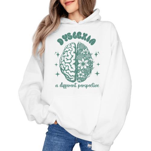 Dyslexia A Different Perspective Dyslexia Specialist Teacher Women's Hoodie - teacherstshirts.com UK