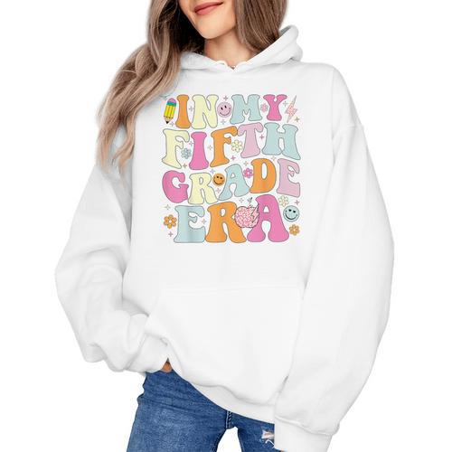 In My Fifth Grade Era 5th Grade Era Teacher Back To School Women's Hoodie - teacherstshirts.com DE