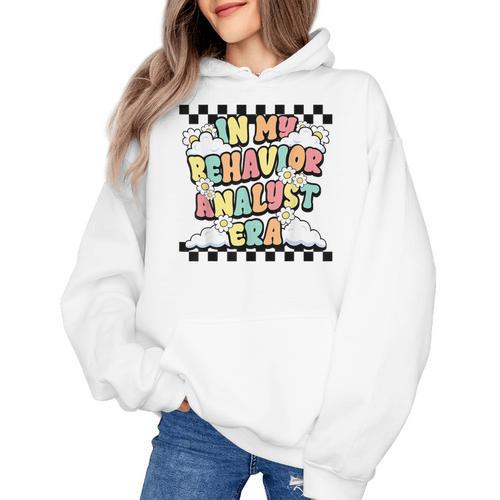 Groovy ABA RBT Therapist In My Behavior Analyst Era Teacher Women's Hoodie - teacherstshirts.com AU